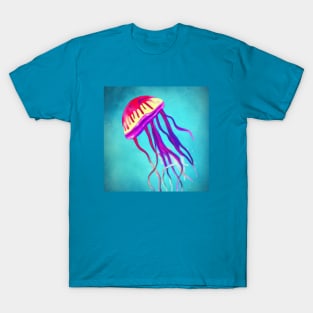 Abstract Colorful Jellyfish T-Shirt